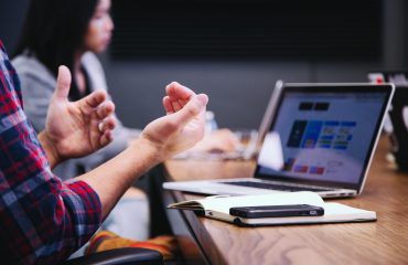 A workplace discussion